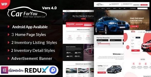 Auto CarForYou - Responsive Car Dealer WordPress Theme 4.0