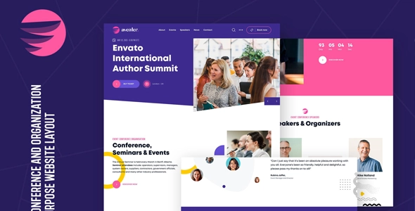 Aventer | Conferences & Events WordPress Theme 1.0.0