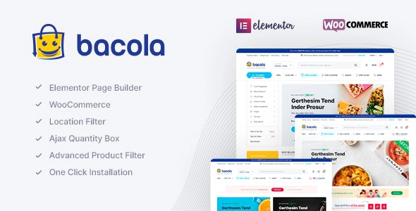 Bacola - Tienda de comestibles y alimentos eCommerce Tema 1.3.9