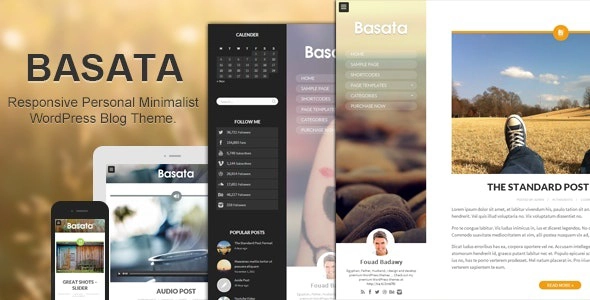 Basata - Retina Responsive WordPress Blog Theme 1.3.3