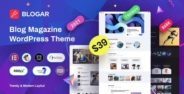 Blogar - Blog Magazine Tema 1.2.8