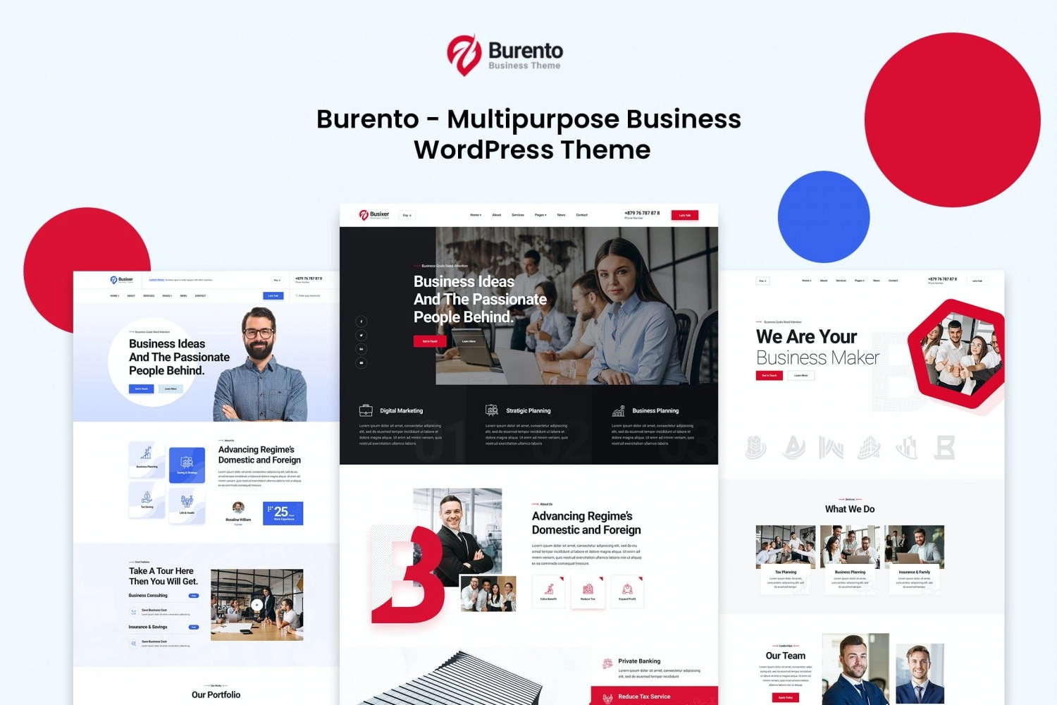 Burento – Multipurpose Business WordPress Theme 1.0.0