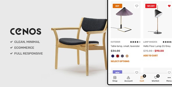 Cenos - Muebles modernos WooCommerce Tema 1.2.1