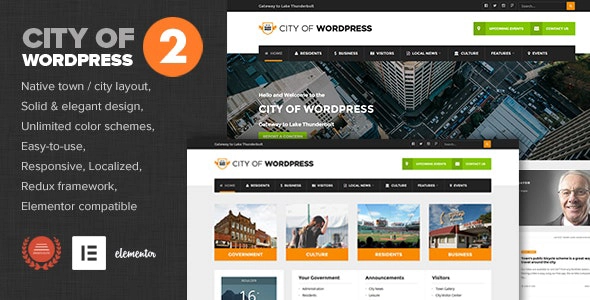 Ciudad de WP - Municipal & Local Government Theme 2.4