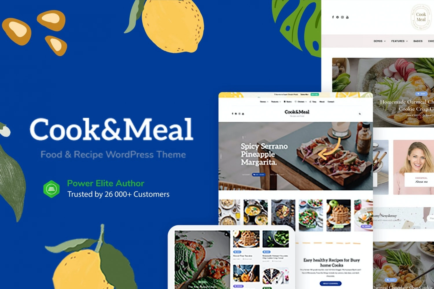 Cook&Meal - Food Blog & Recipe WordPress Theme 1.0.1