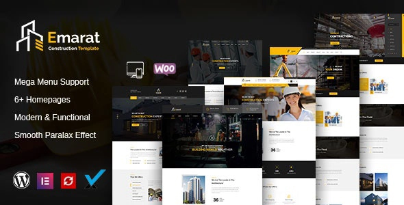Emarat - Construcción WordPress Tema 1.6.7