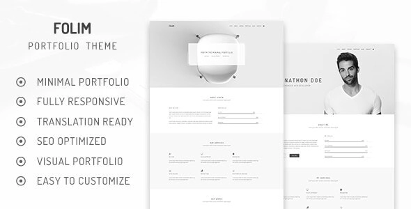 Folim - Clean Minimalist Portfolio WordPress Theme 2.0.1