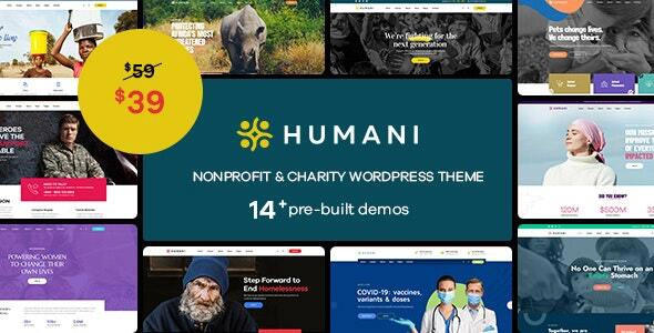 Humani - Nonprofit & Charity WordPress Theme 1.2.1