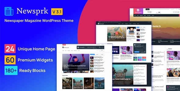 Newsprk - Periódico WordPress Tema 6.1.0