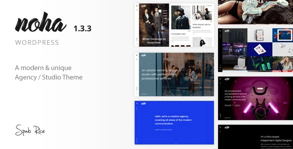 Noha - Una moderna Agencia WordPress Tema para Creativos 1.3.3