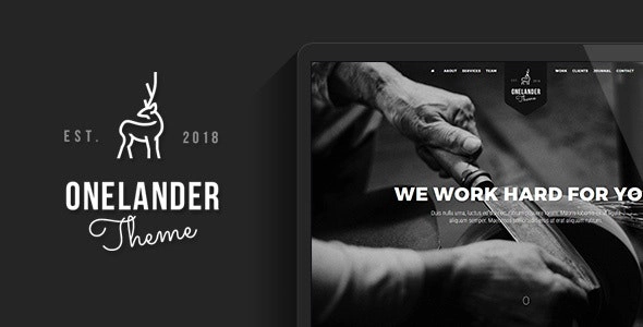OneLander | Creative Landing Page WordPress Theme 2.4.13