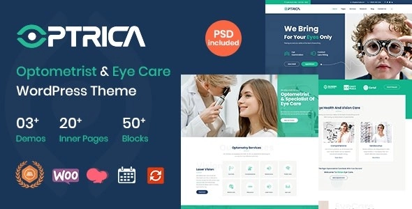 Optrica - Optometrist & Eye Care WordPress Theme 1.1