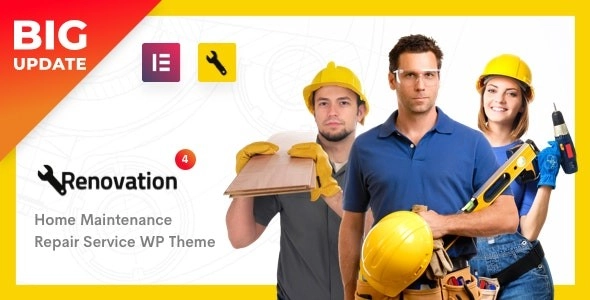 Renovation – Repair Service, Home Maintenance Elementor WP Theme 4.4.2