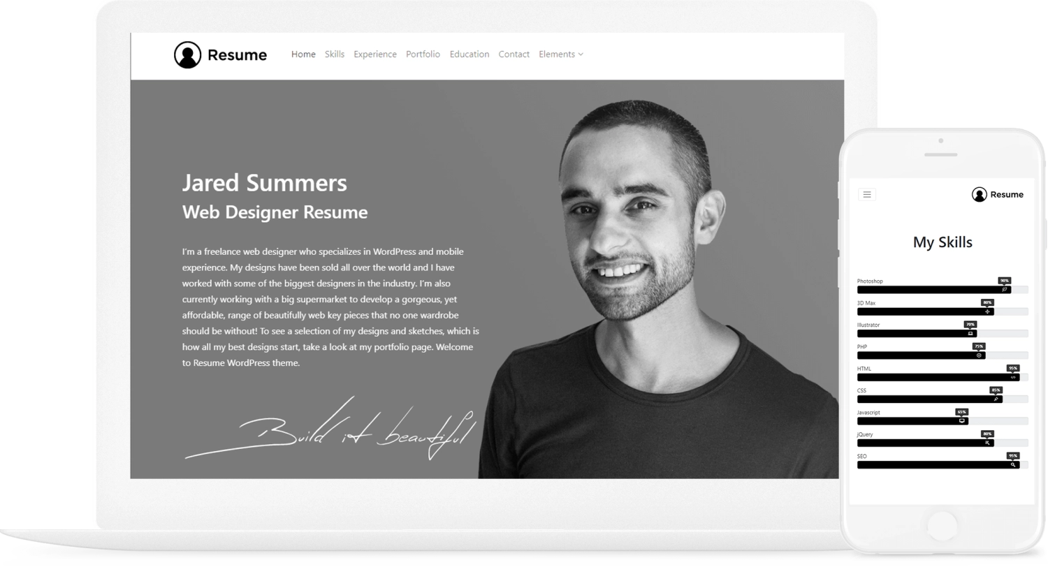 Resume WordPress Theme 2.0.2