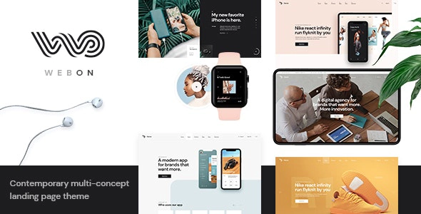 WebOn - Landing Page WordPress Tema 1.3