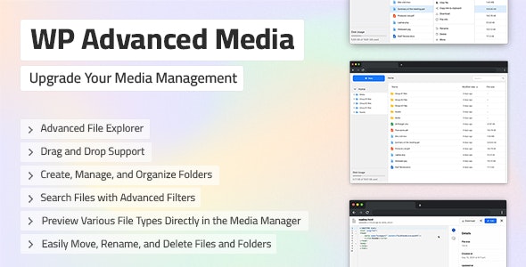 WP Advanced Media - Potente gestión de archivos para WordPress