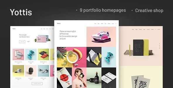 Yottis | Personal Creative Portfolio WordPress Theme + Store 1.0